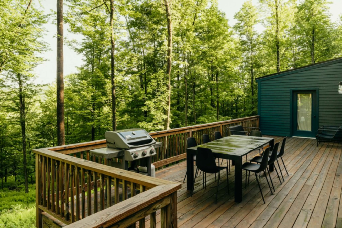 Terrasse avec BBQ et table à manger — image d'inspiration